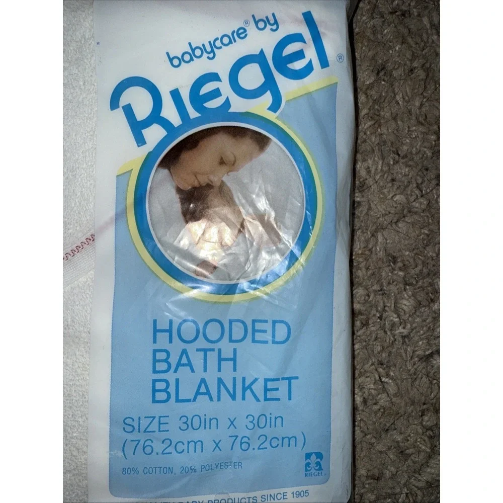 New Vintage babycare Riegel Baby Hooded Bath Blanket Towel‎ 30x30